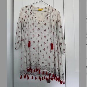 Roberta Roller Rabbit Beach CoverupTunic Size M